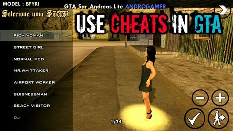 gta san andreas mobile cheats android